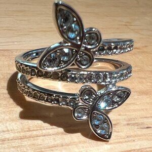 Gently Used Authentic Swarovski Butterfly Love Ring sz 60
